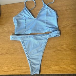 Baby blue bikini (high thigh)